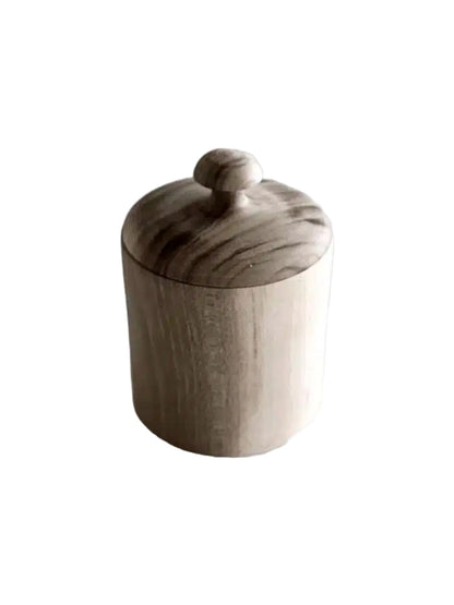 Krukke - Træ m/låg, Walnut