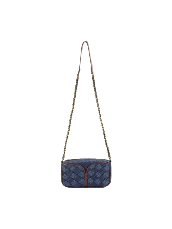 Taske - Divinou Flettet, Denim Blue