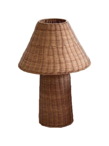 Bordlampe - Rattan