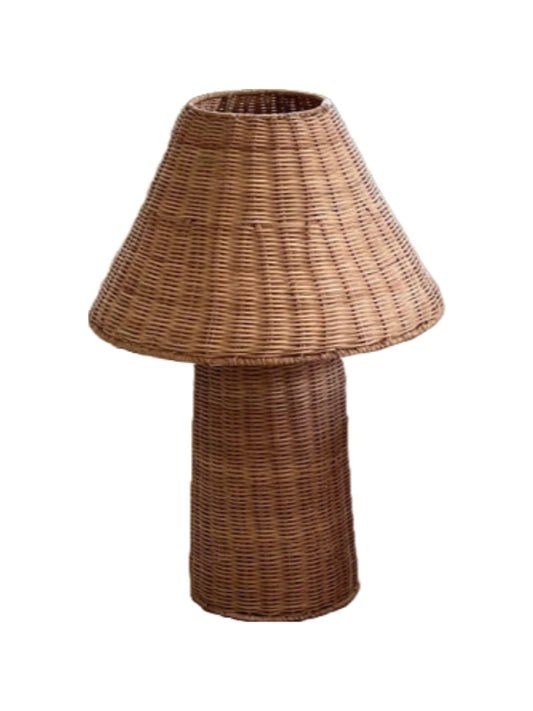 Bordlampe - Rattan