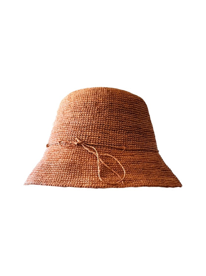 Hat - Raffia B7, Saumon