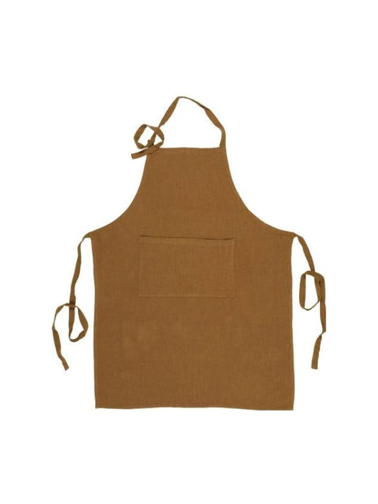 Forklæde - Med Lomme, Cognac