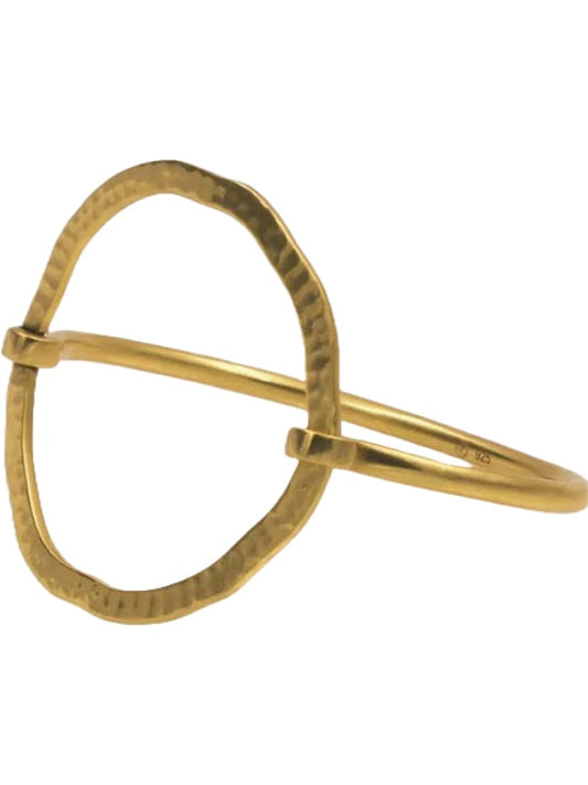 Armsmykke - Curved Infinity, Forgyldt
