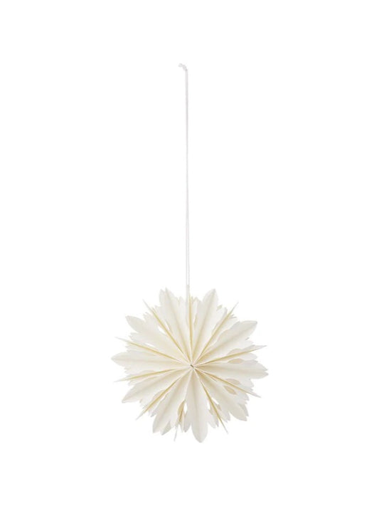 Julepynt - Paper Ornament Stellar White (21 cm)