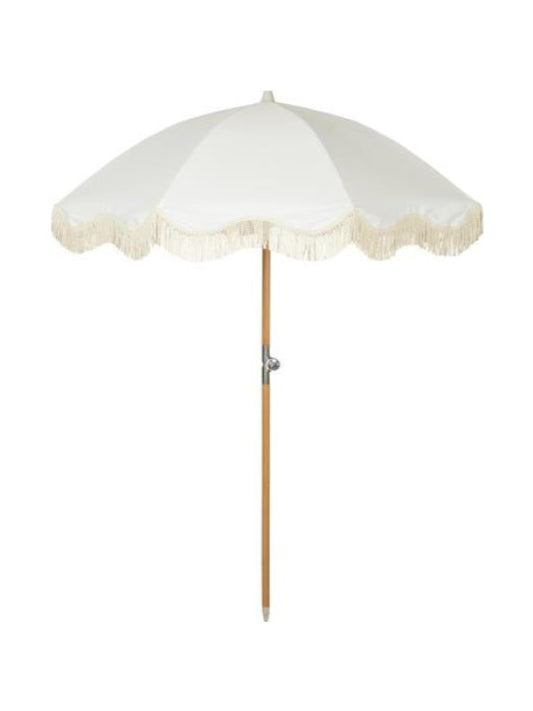 Parasol - Frynser, Hvid