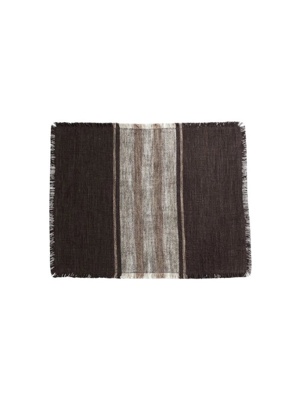 Dækkeserviet - Strib, Mocca