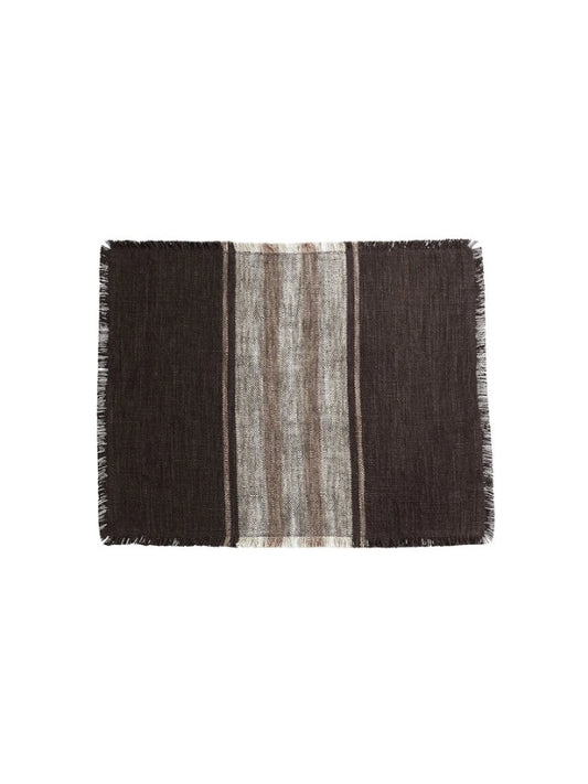 Dækkeserviet - Strib, Mocca