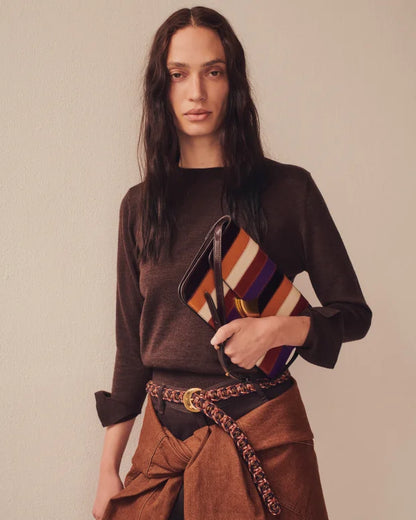 Bælte - Norea Fancy, Navy/Rust