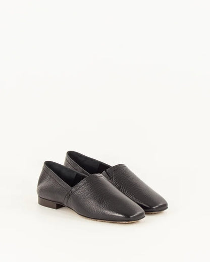 Slippers - Ceza, Black Leather