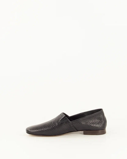 Slippers - Ceza, Black Leather