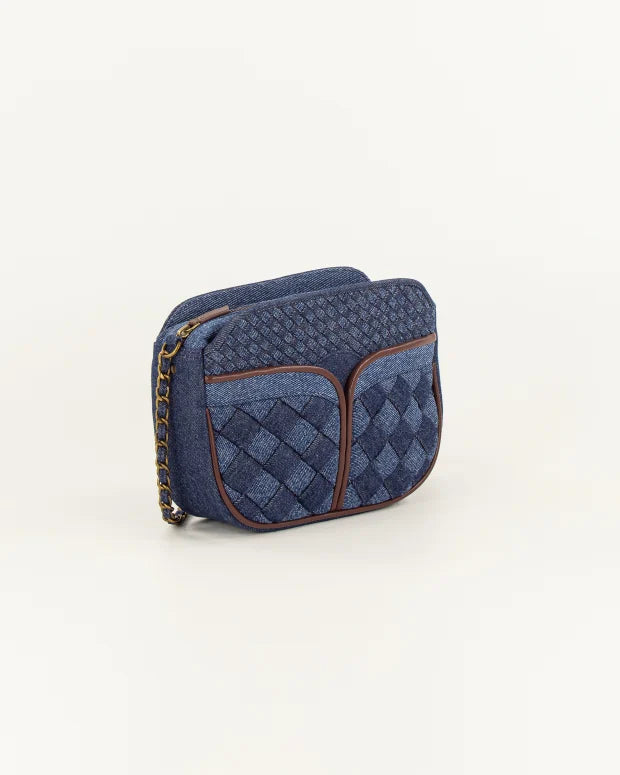 Taske - Divine Flettet, Denim Blue