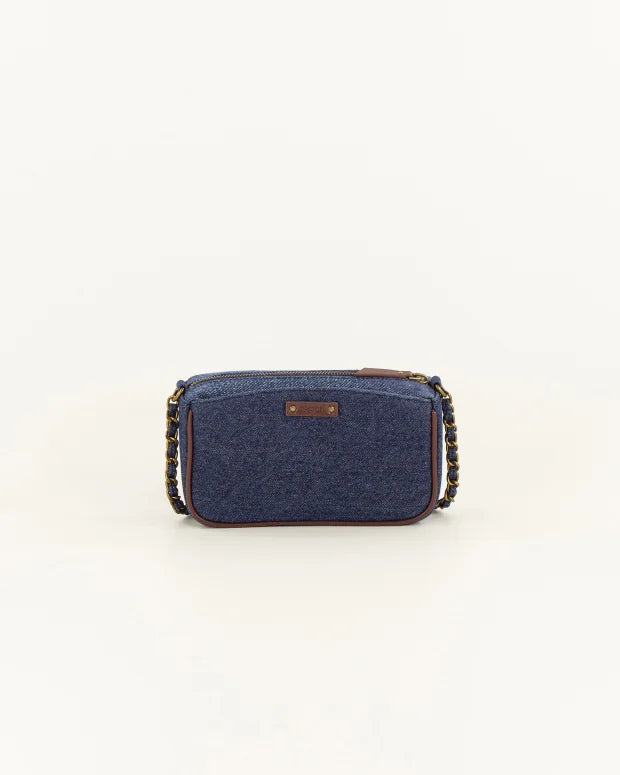 Taske - Divinou Flettet, Denim Blue