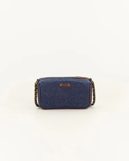 Taske - Divinou Flettet, Denim Blue