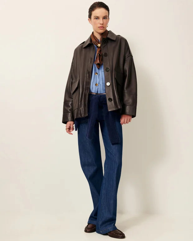 Jakke - Harriboyd,  Coffee Leather