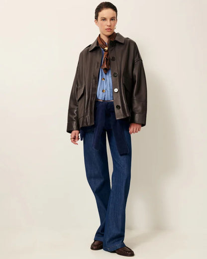 Jakke - Harriboyd,  Coffee Leather