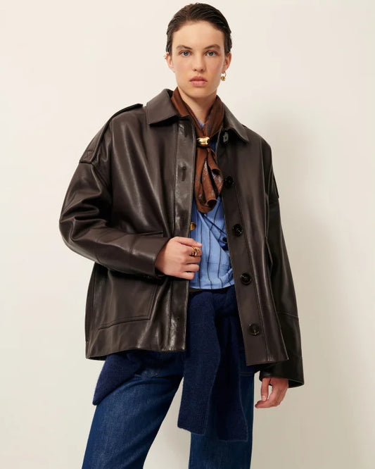 Jakke - Harriboyd,  Coffee Leather