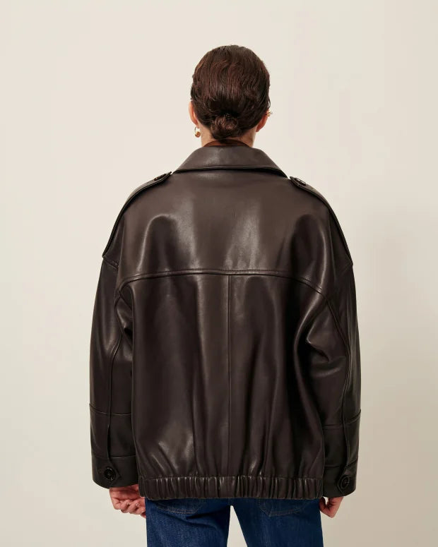 Jakke - Harriboyd,  Coffee Leather