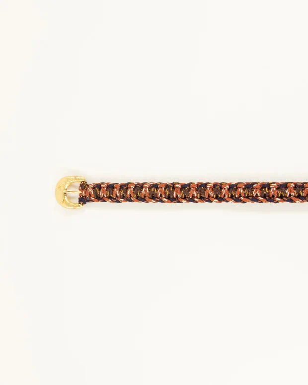 Bælte - Norea Fancy, Navy/Rust