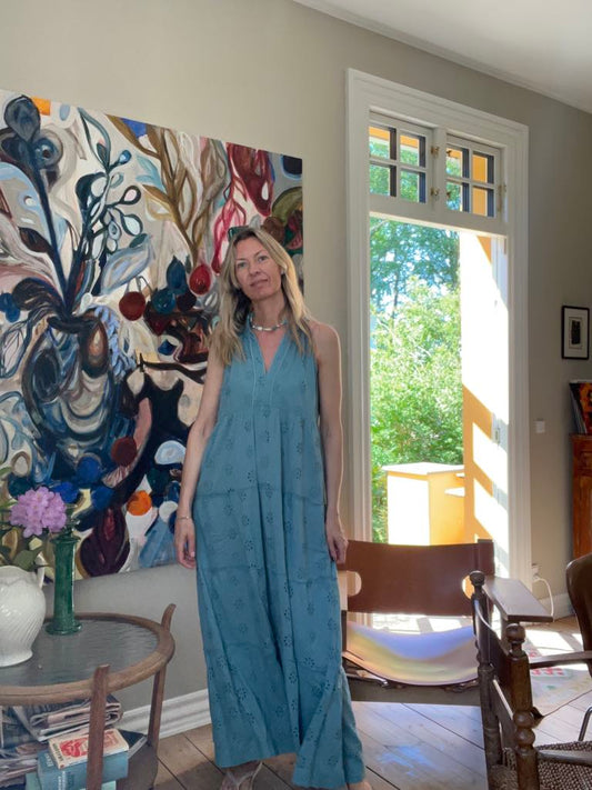 Kjole - Lotte (Daisy), Aquamarine