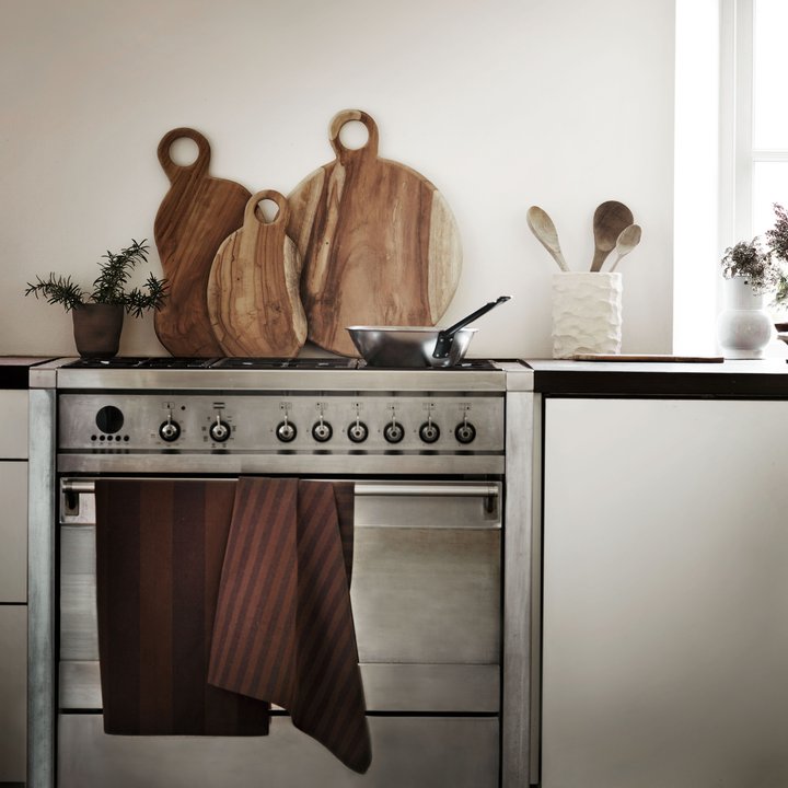 Viskestykke - Bomuld, Brun