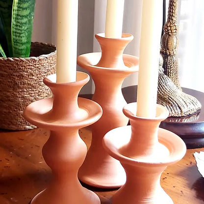 Lysestage - Traditionel, Terrakotta