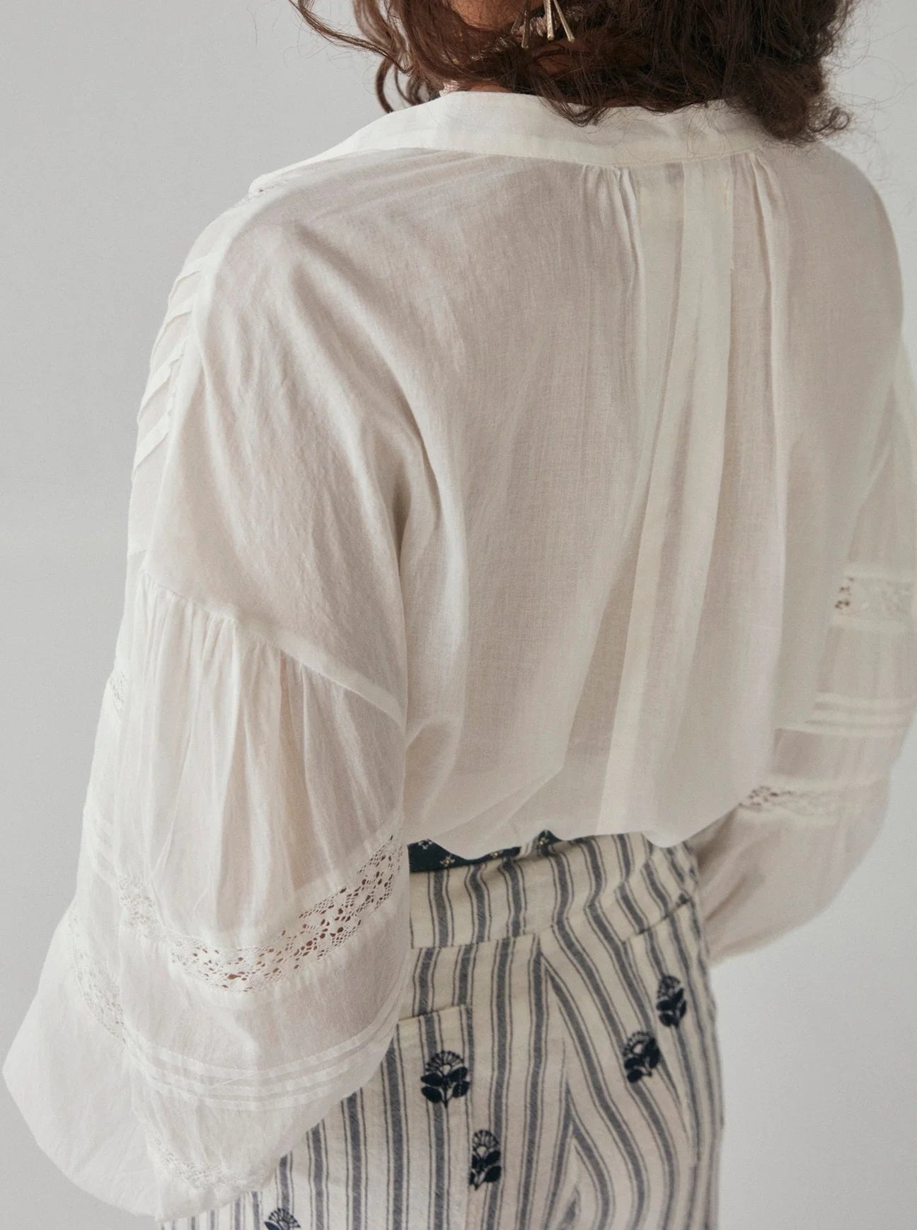 Skjorte - Cecilia (Coppola Lace), Lisbon White