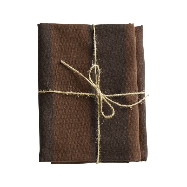 Viskestykke - Bomuld, Brun