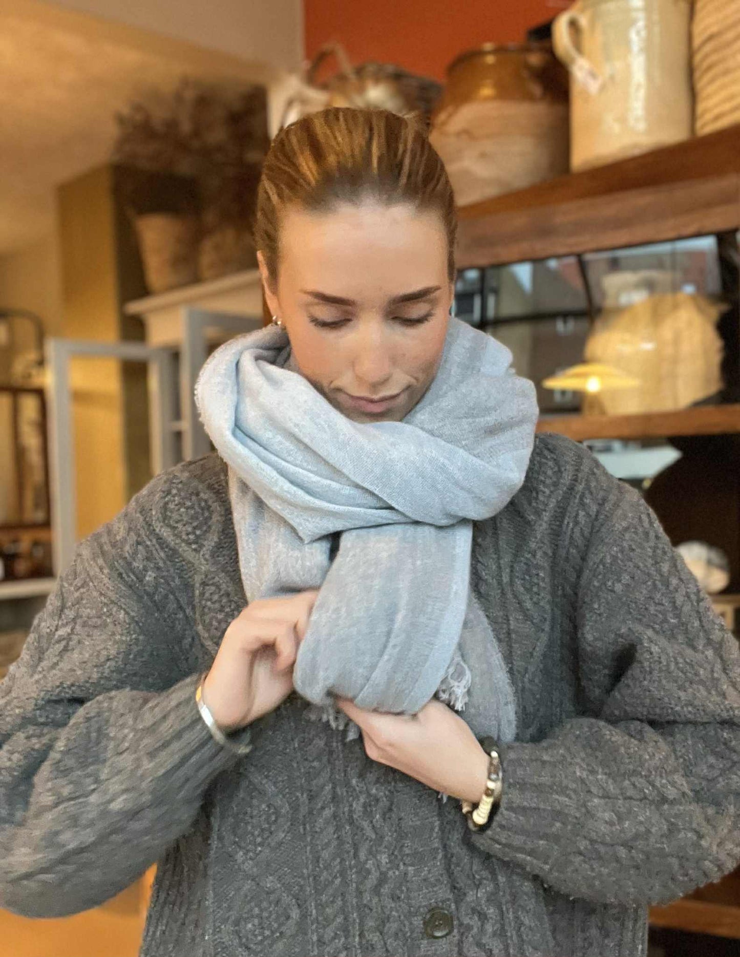 Tørklæde - Fernando, Grå