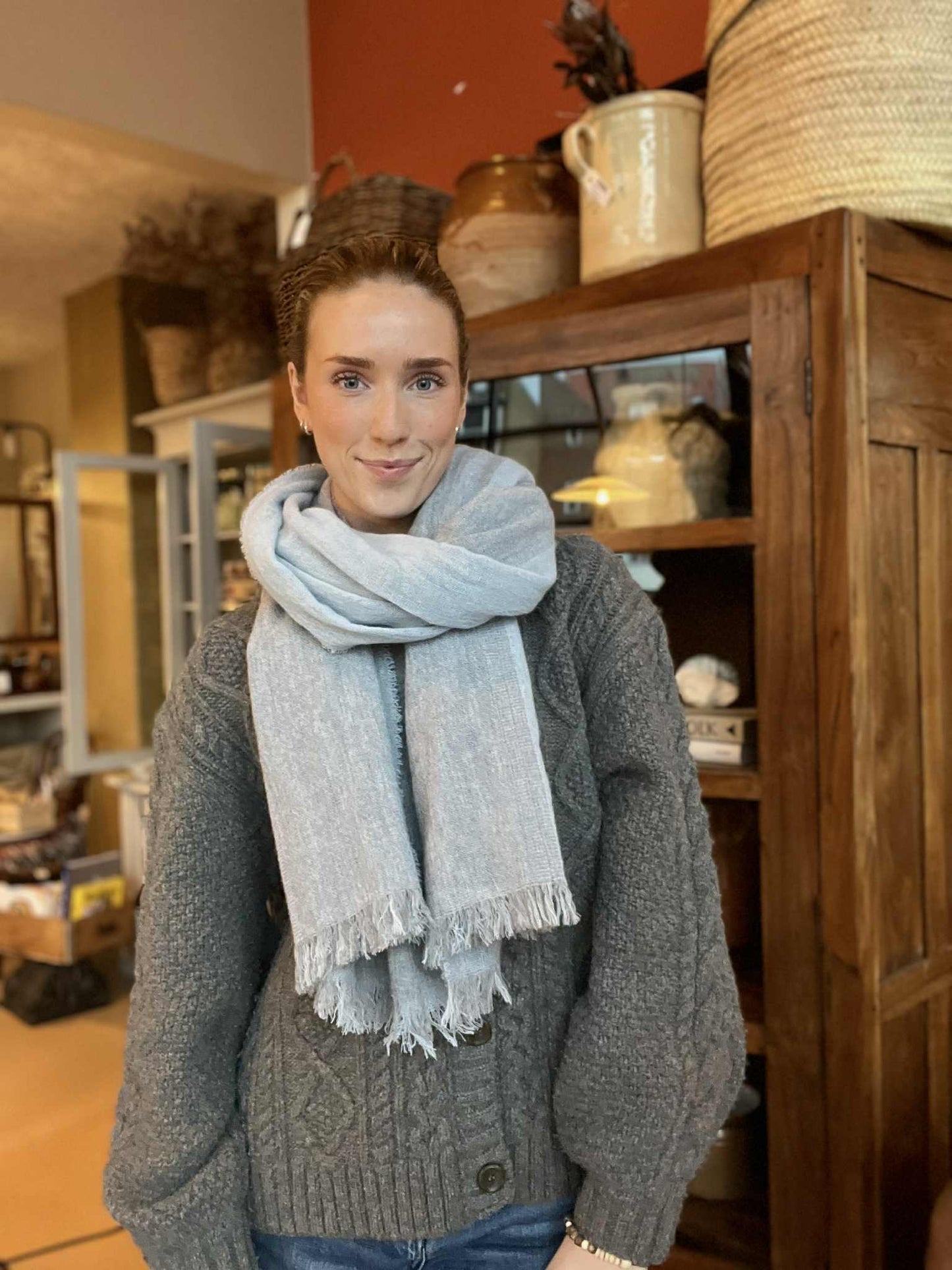 Tørklæde - Fernando, Grå