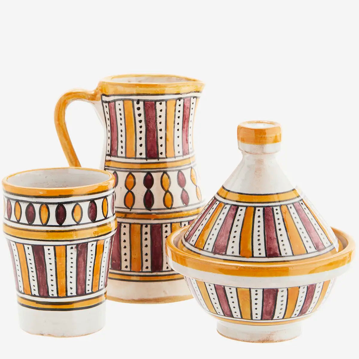 Kande - Håndmalet Stentøjskande (45 cl)