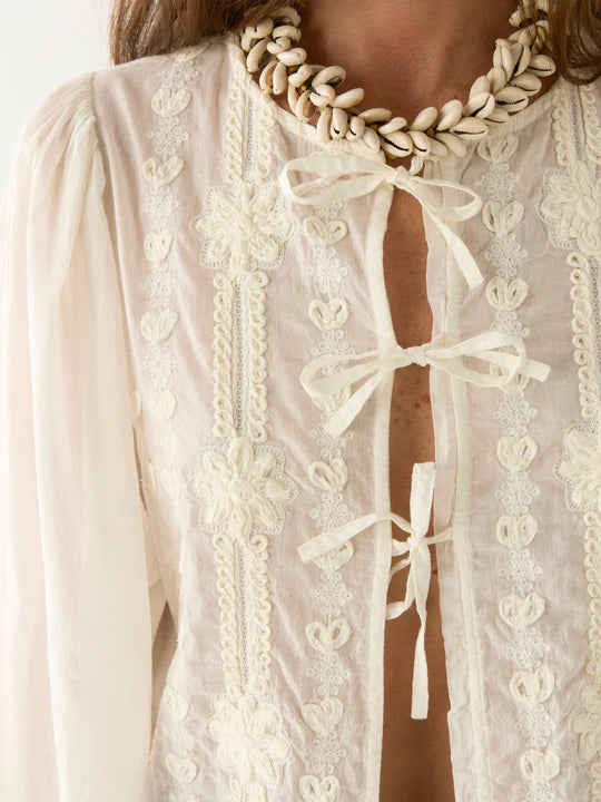 Skjorte - Lord Byron Ludovic, Pearl