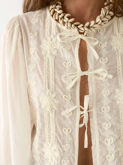 Skjorte - Lord Byron Ludovic, Pearl