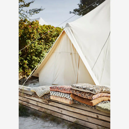 Hynde - Stribet (45x45 cm), Jade/Lysegrå