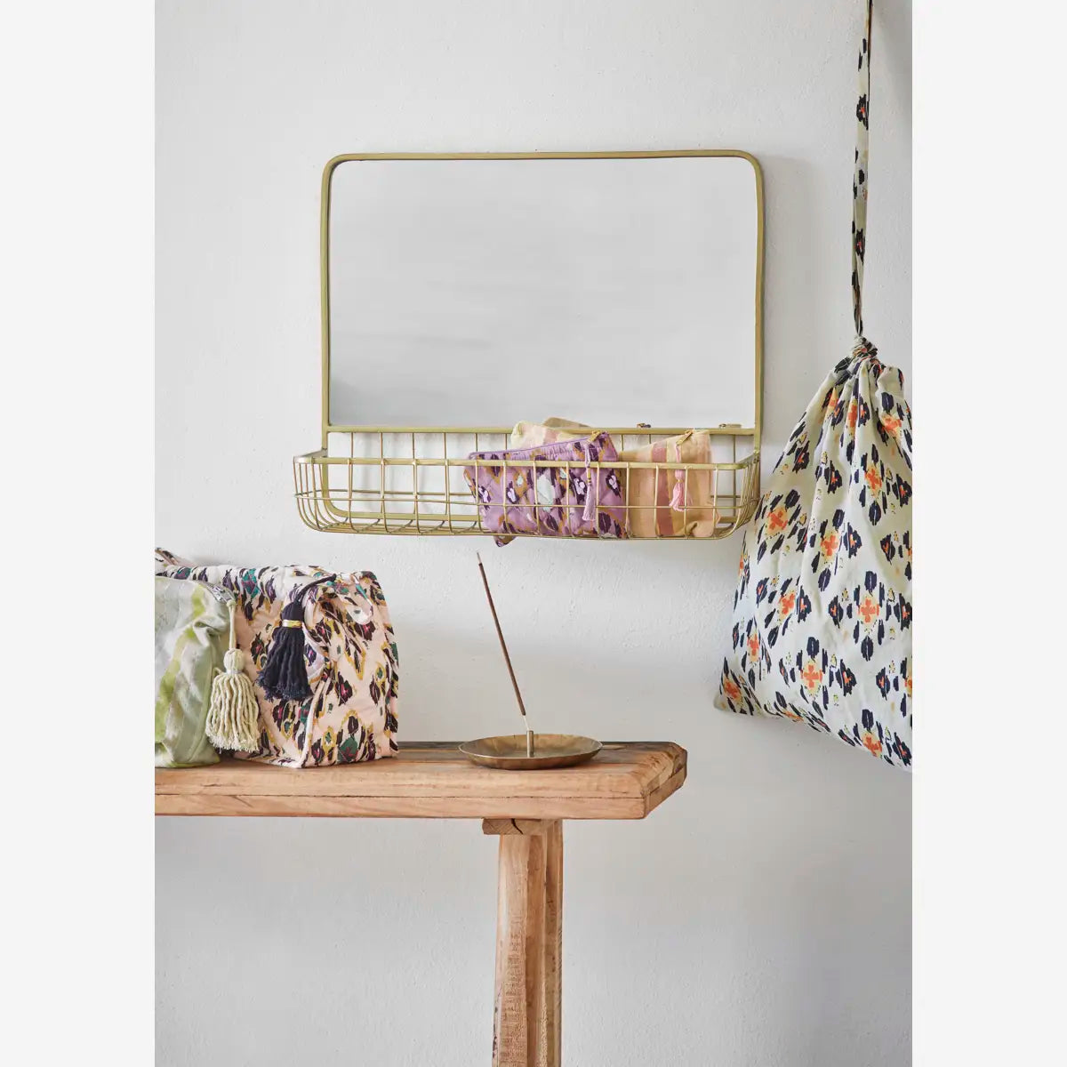 Røgelsesholder -  Jern (13 cm), Antik messing