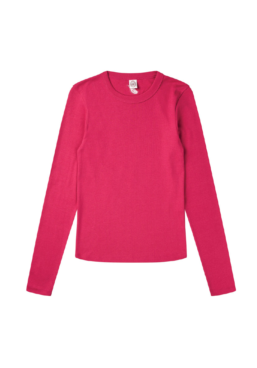 Langærmet T-Shirt - June, Tulip