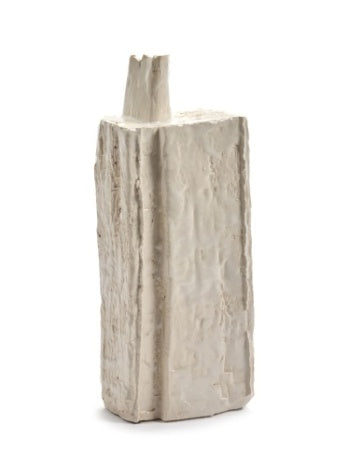 Vase - Ceramic Vase With Neck (L), Hvid
