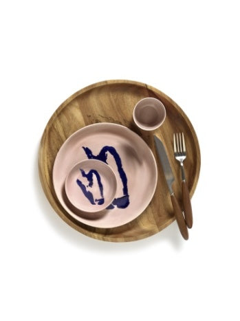 Dekorationstallerken - Dish S Delicious Pink Pepper Blue Feast