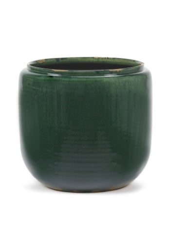 Krukke - Pot Costa L Green Glazed Shades