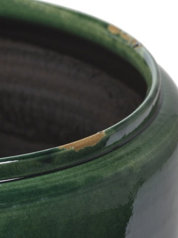 Krukke - Pot Costa L Green Glazed Shades
